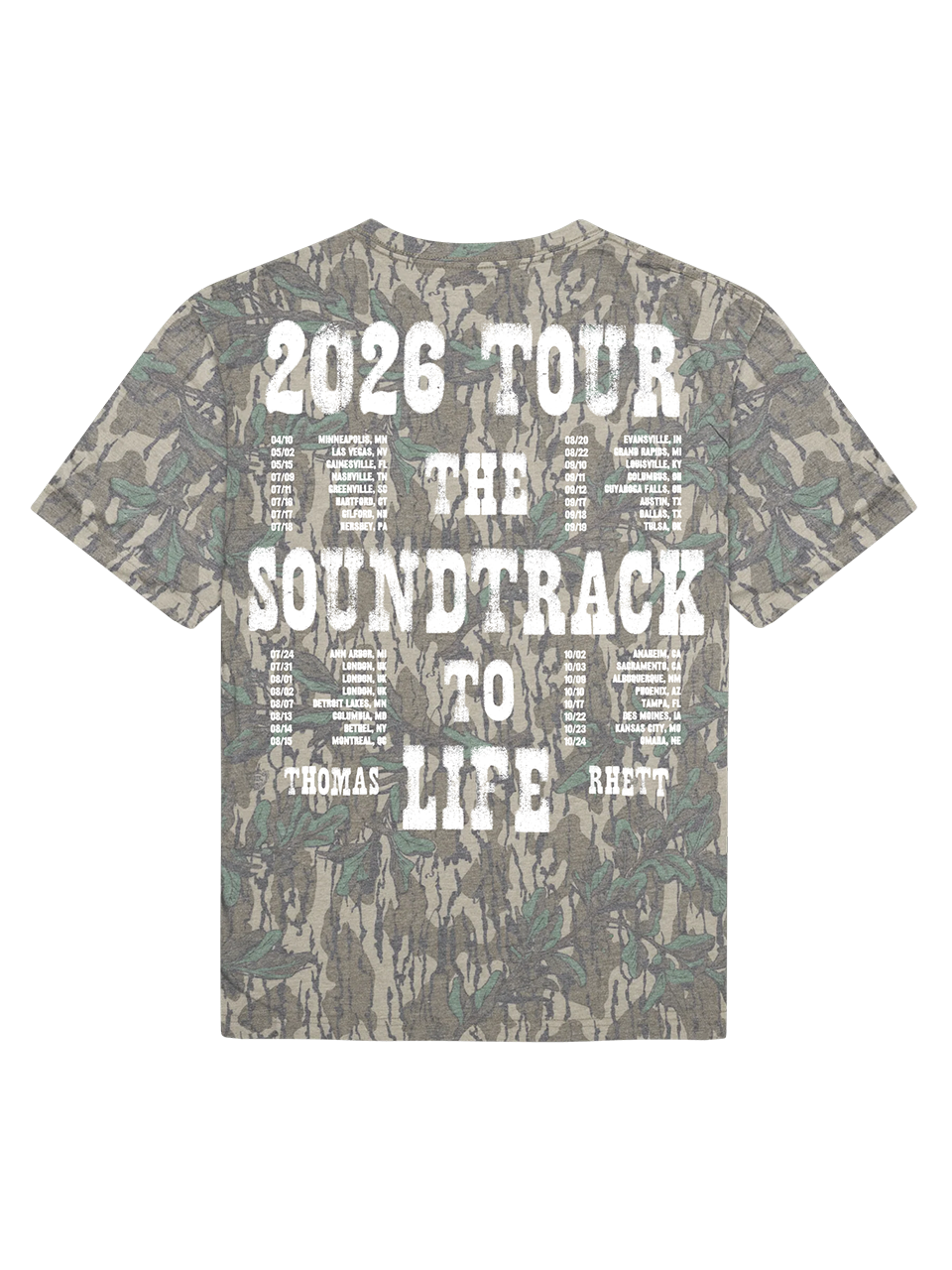 2026 Soundtrack to Life Mossy Oak Tee