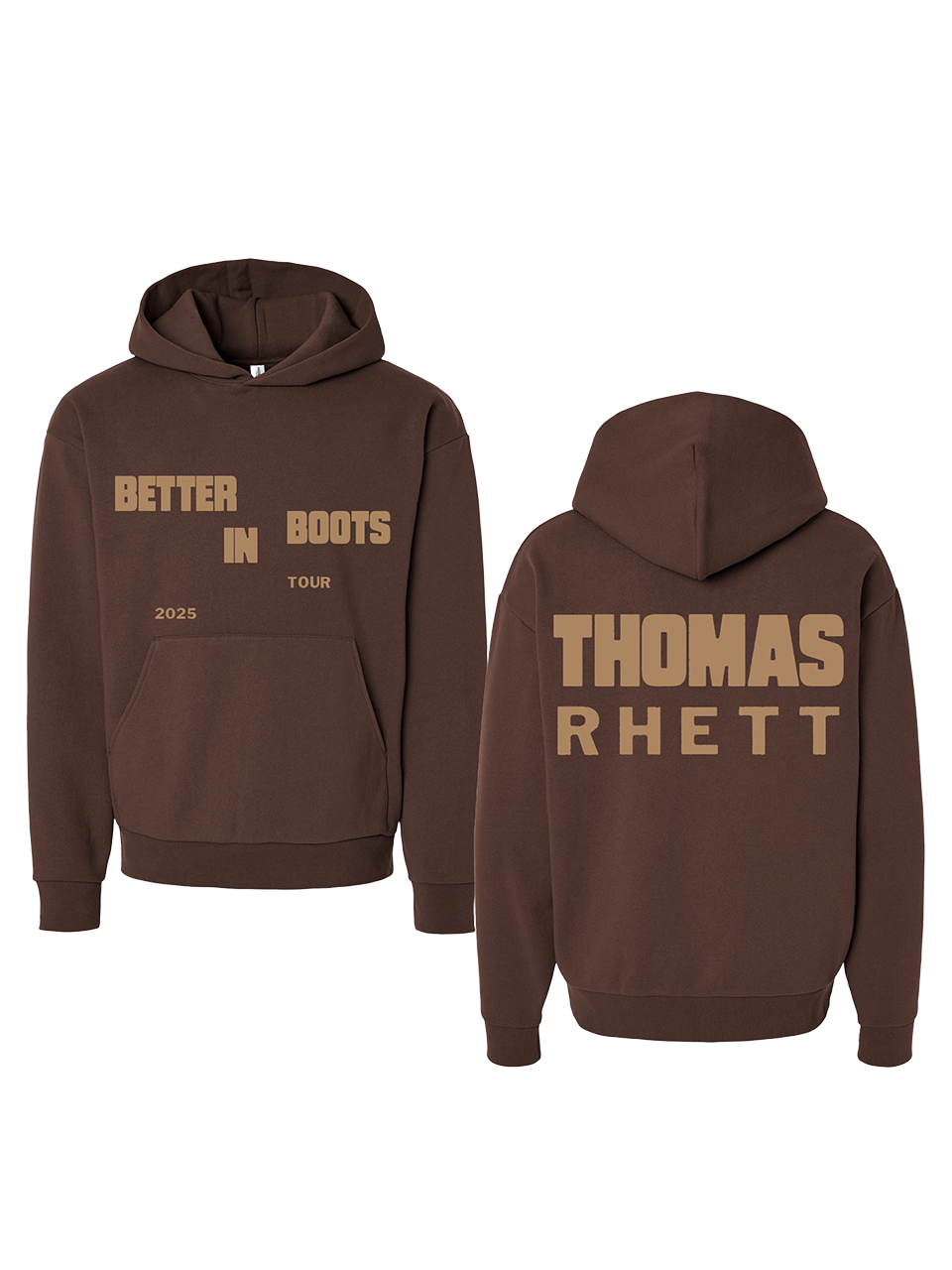Staggered Better in Boots Brown Hoodie – Shop Thomas Rhett