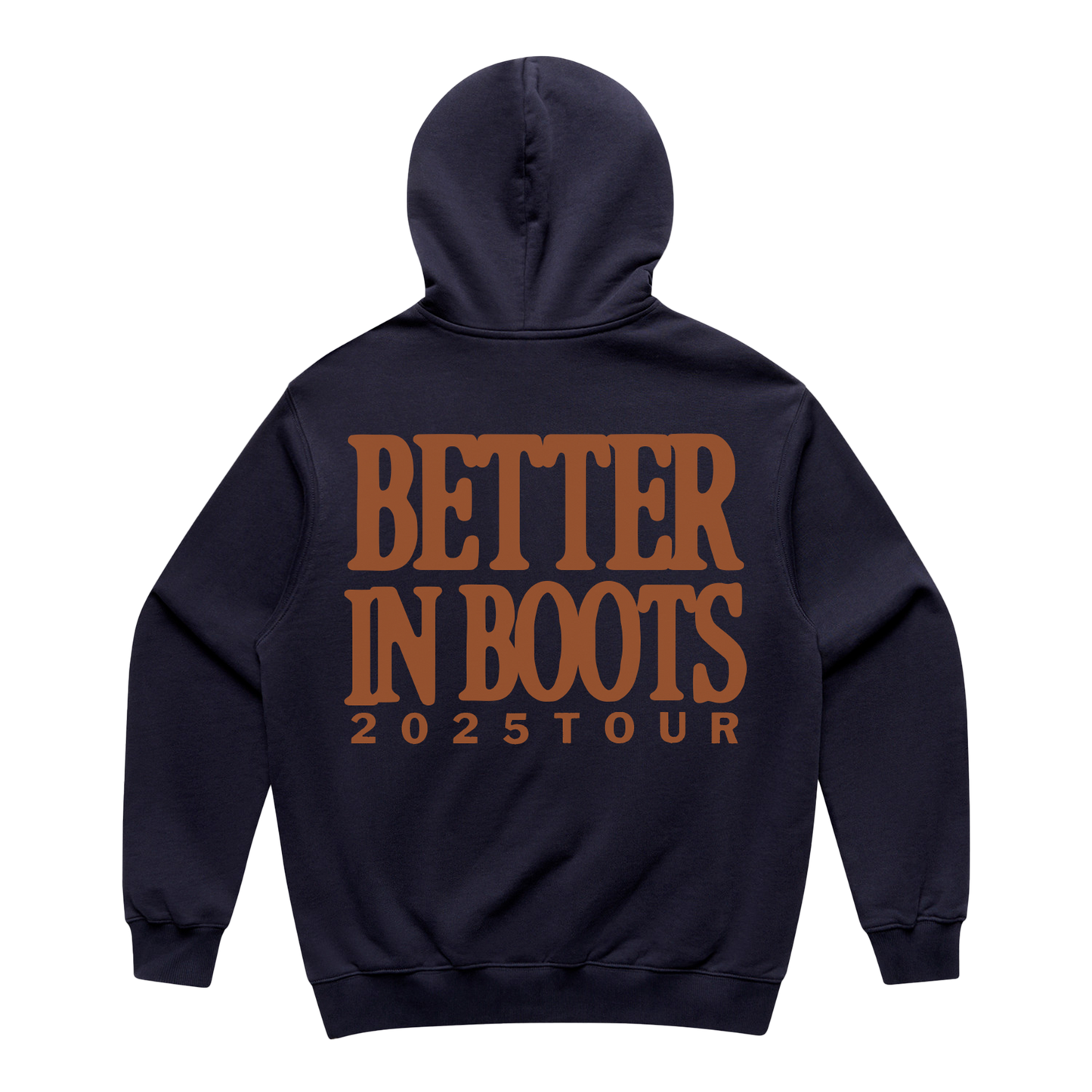 Better in Boots Navy Statement Hoodie