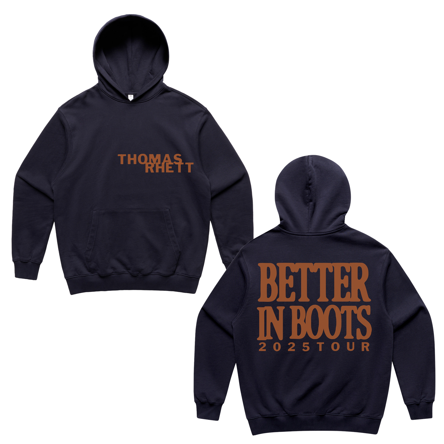 Better in Boots Navy Statement Hoodie