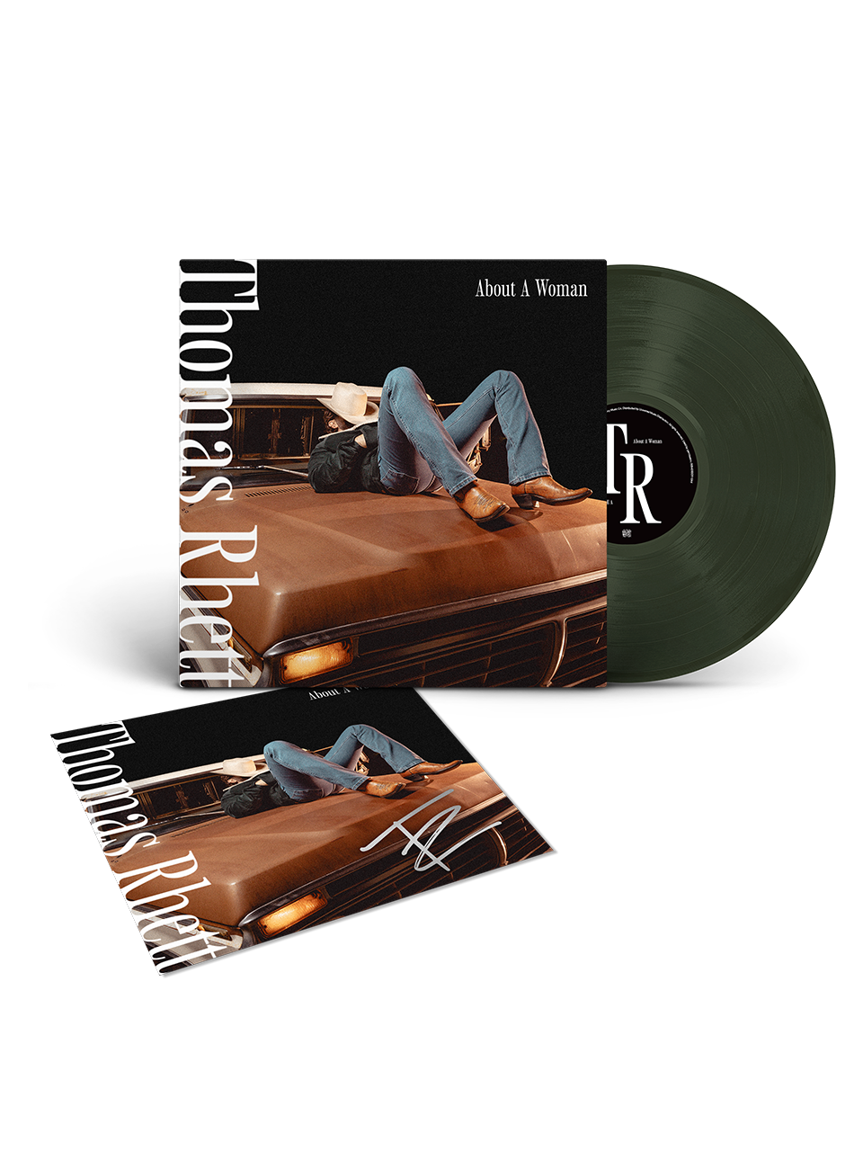 About A Woman Limited Edition Forest Green Translucent Vinyl + Signed Lithograph