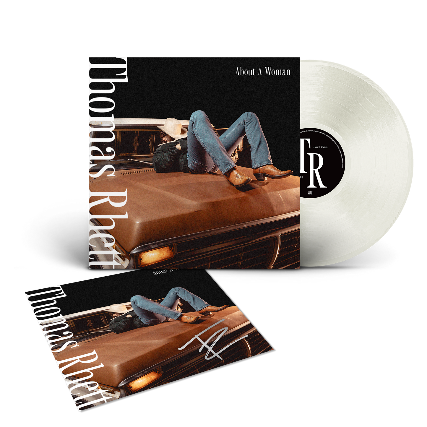 About A Woman Limited Edition Off-White Translucent Vinyl + Signed Lithograph
