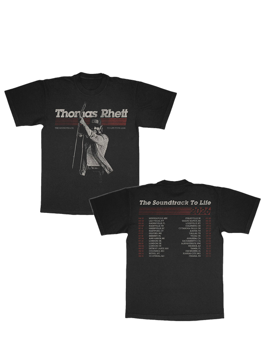 2026 Soundtrack to Life Black Photo Tee