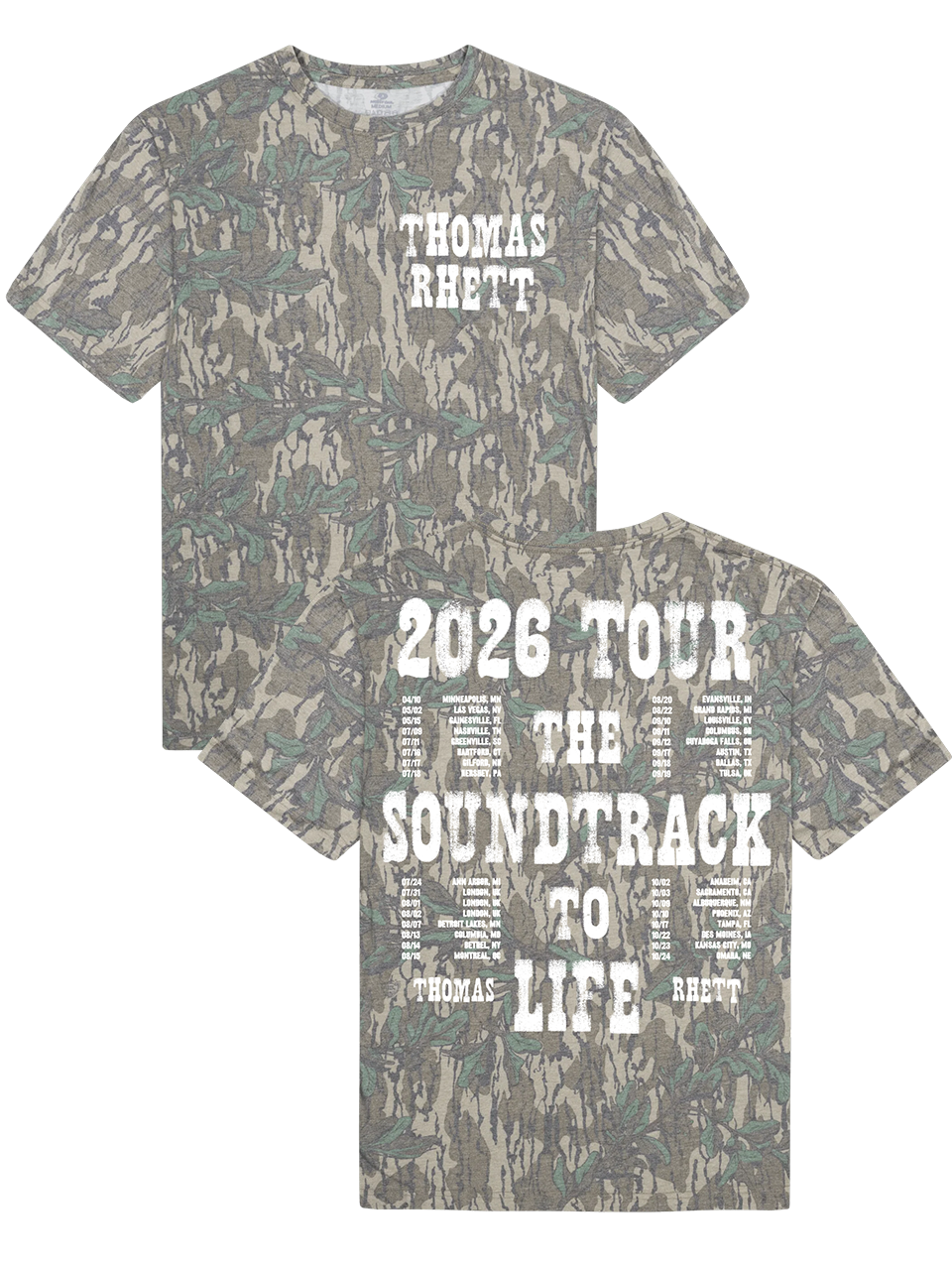 2026 Soundtrack to Life Mossy Oak Tee