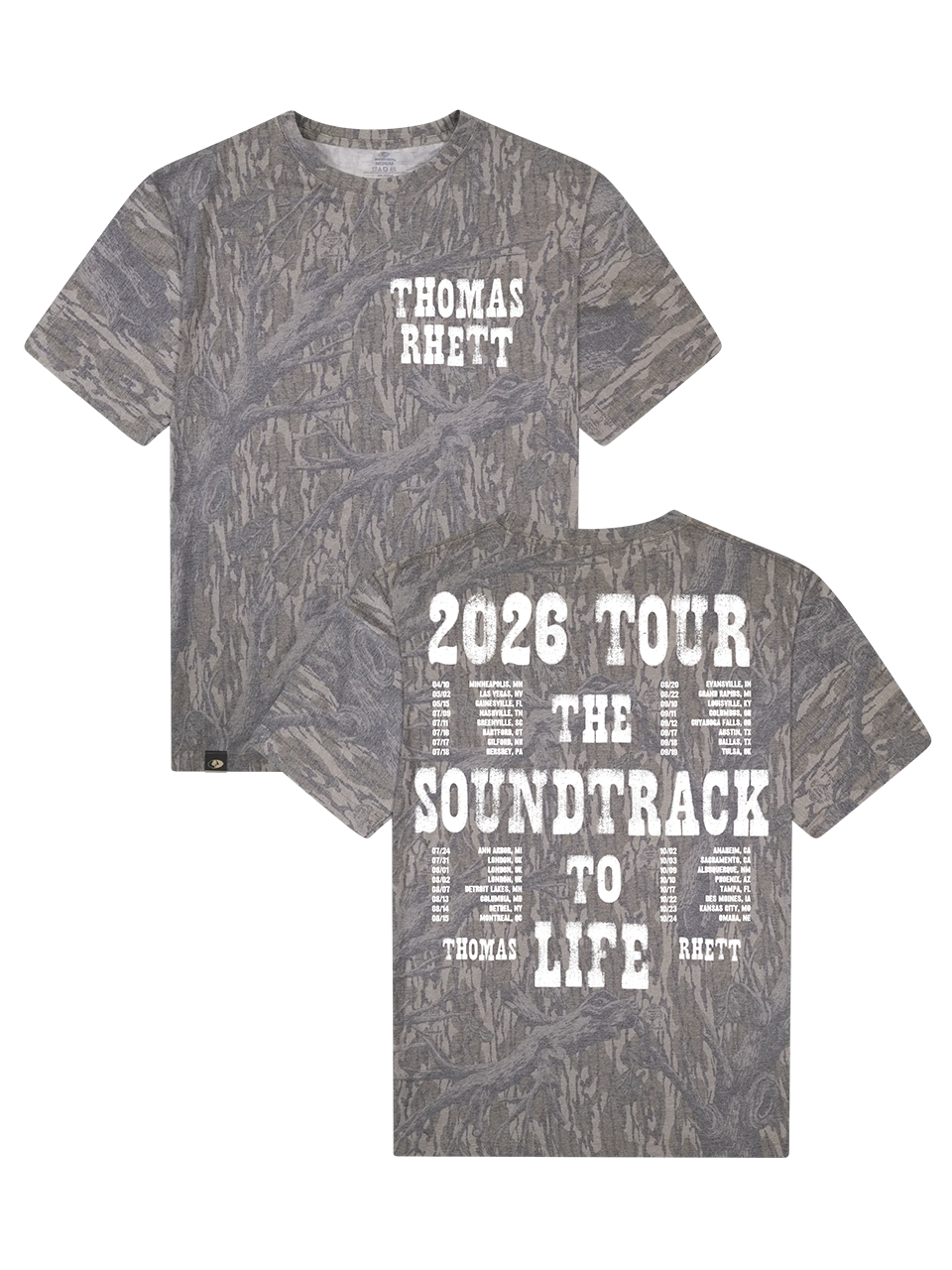 2026 Soundtrack to Life Mossy Oak Tee