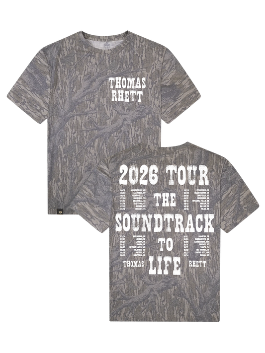 2026 Soundtrack to Life Mossy Oak Tee