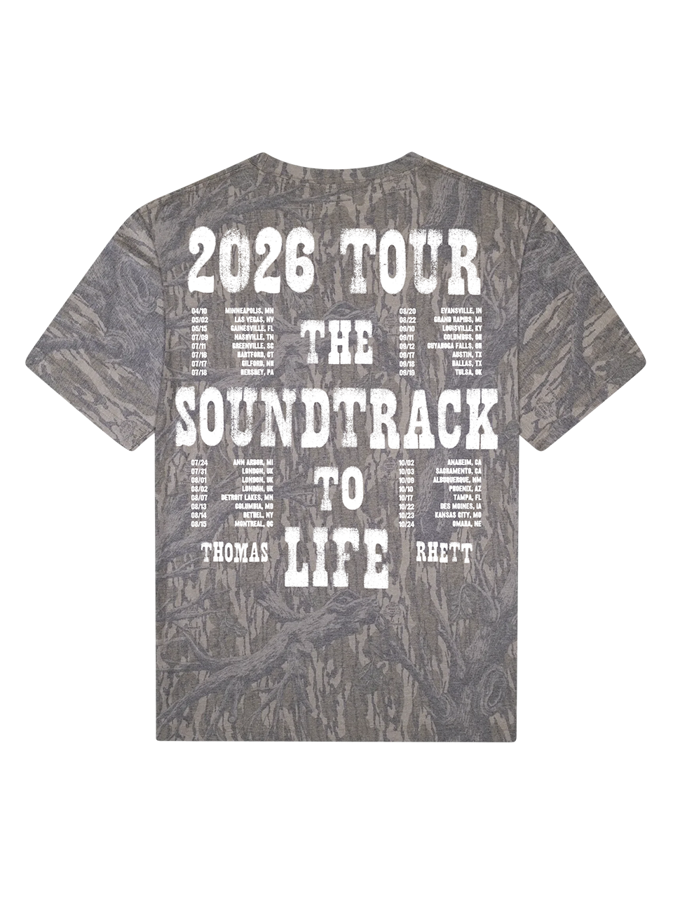 2026 Soundtrack to Life Mossy Oak Tee