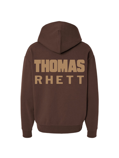 Staggered Better in Boots Brown Hoodie