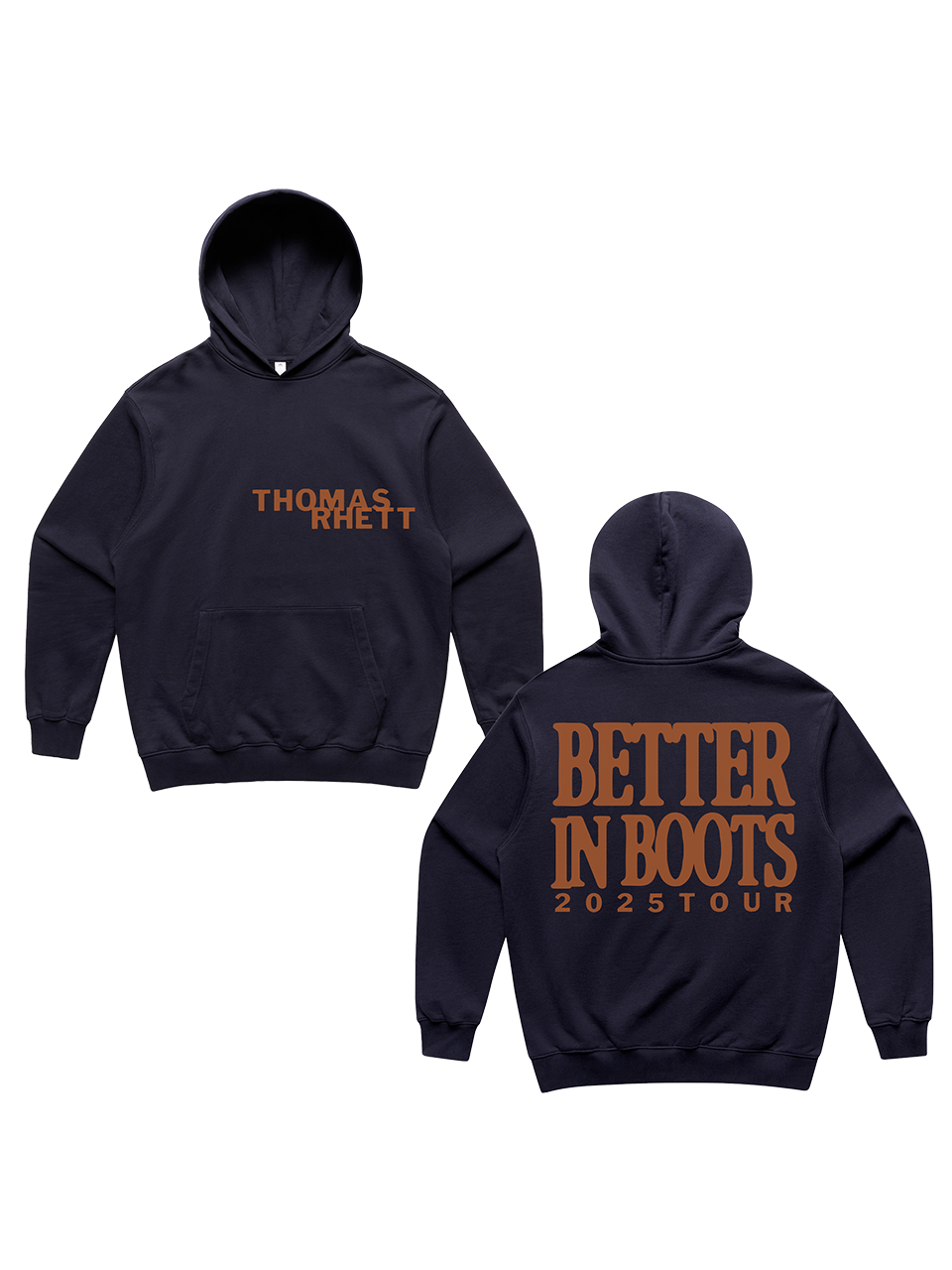 Better in Boots Navy Statement Hoodie
