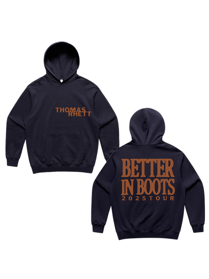 Better in Boots Navy Statement Hoodie