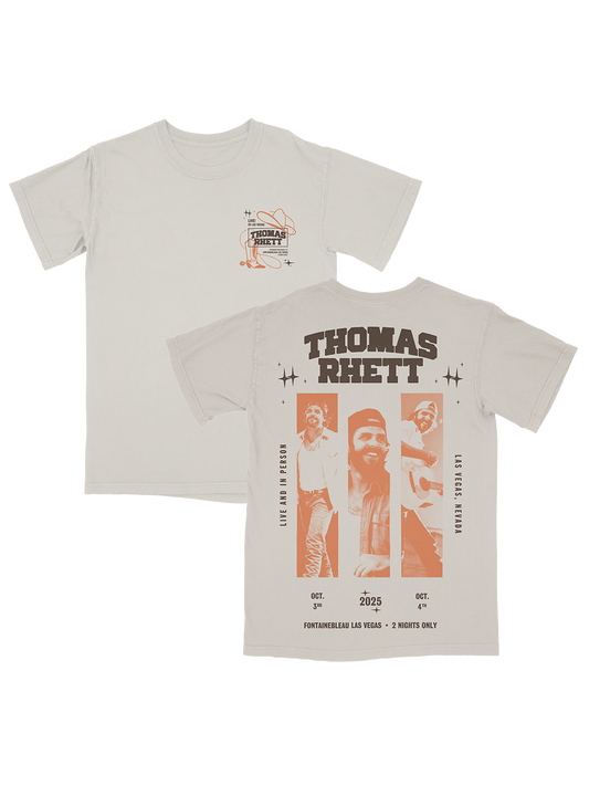 Live In Las Vegas Cream Tee