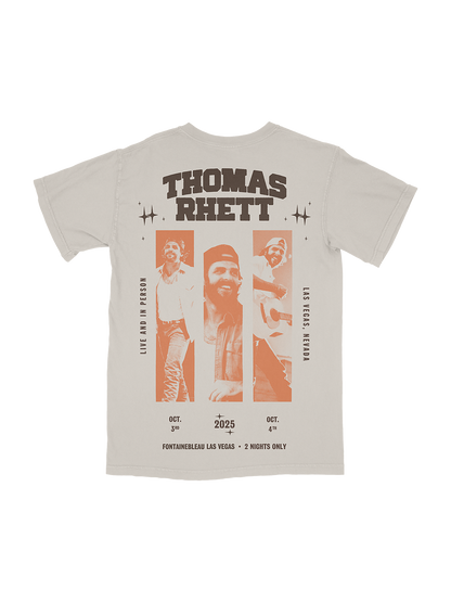 Live In Las Vegas Cream Tee