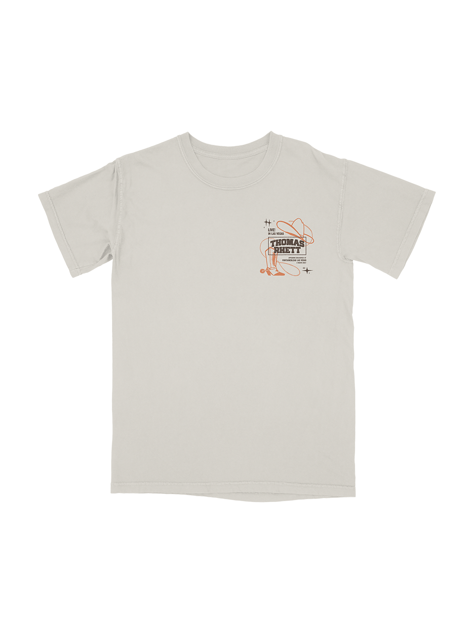 Live In Las Vegas Cream Tee