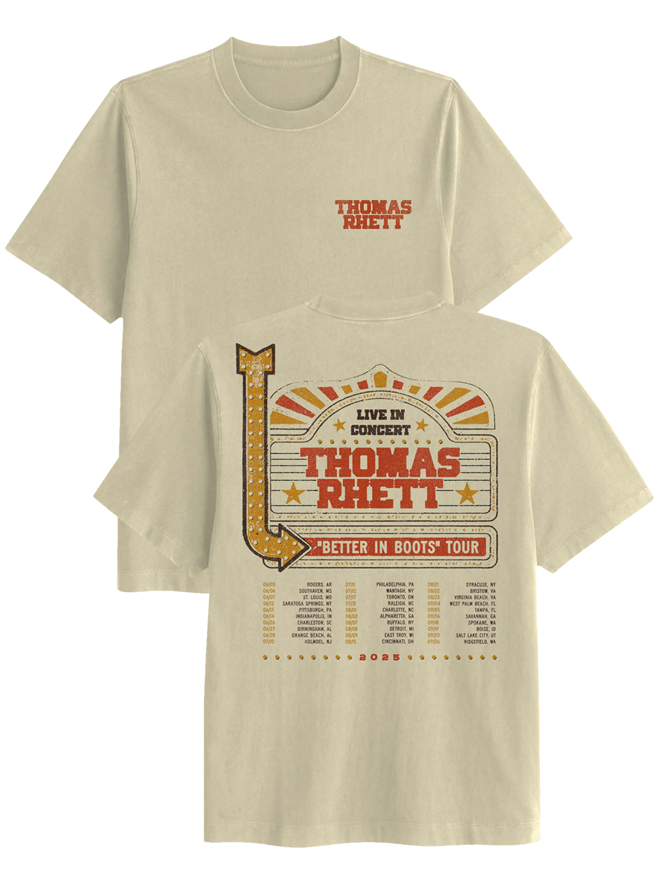 2025 Marquee Tee – Shop Thomas Rhett