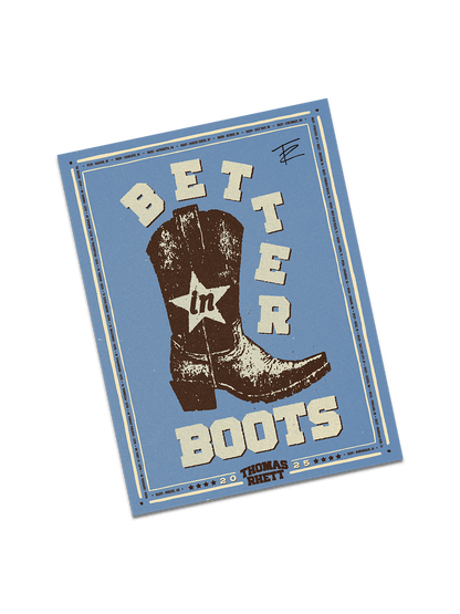 LIMITED Thomas Rhett Signed Better In Boots Tour Poster – Shop