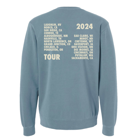 Tour 2024 Slate Blue Crewneck