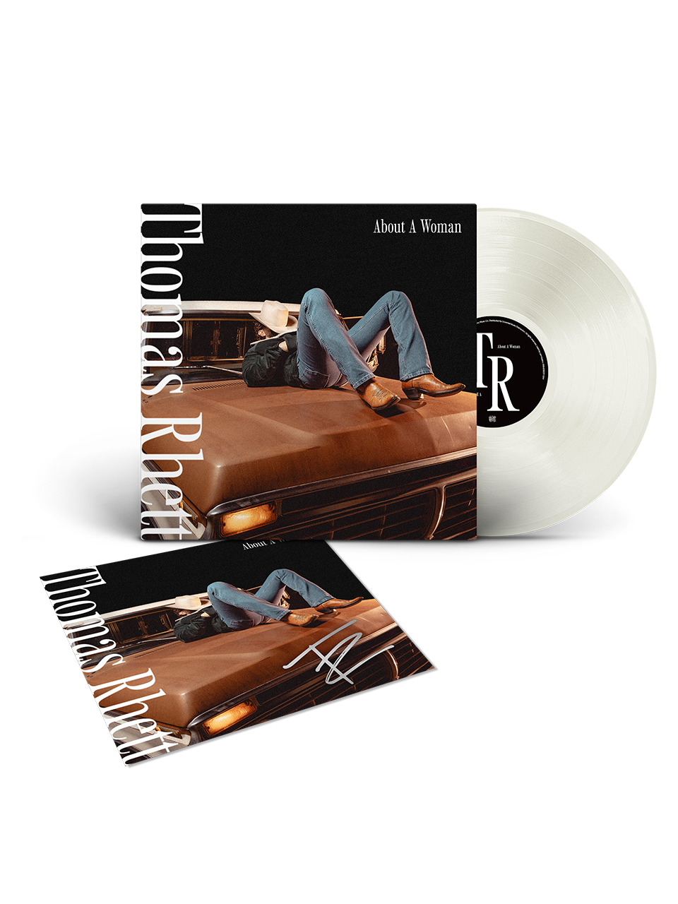 About A Woman Limited Edition Off-White Translucent Vinyl + Signed Lithograph